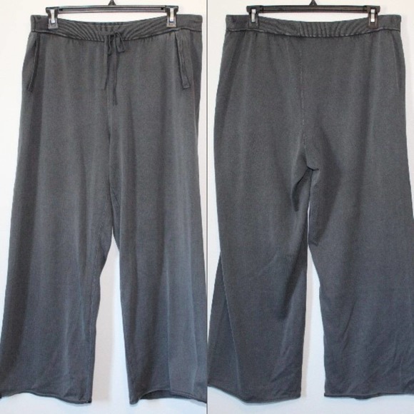 Barefoot Dreams Sunbleached Wide Leg Pants Gray Women's Size 1X H14233 - Picture 9 of 9